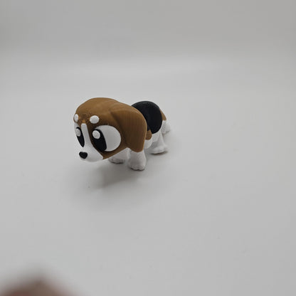 3D Printed Mini Dog Figurine: Adorable Desk Decor