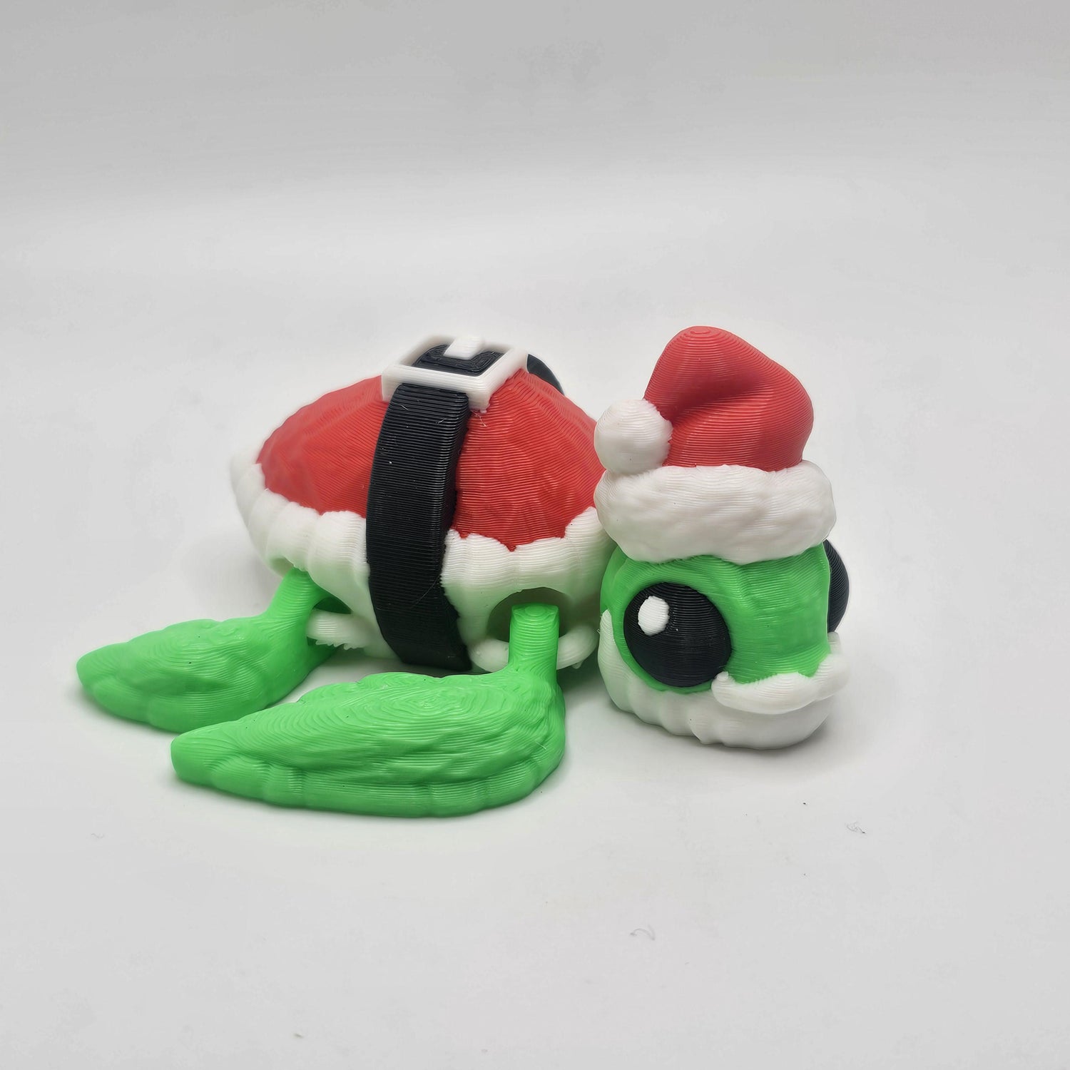 3D Printed Santa Turtle | Flexi Christmas Turtle
