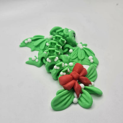 3d Printed Mistletoe Christmas Holiday Dragon