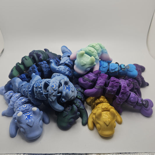 3D Printed Baby Heart Dragon – Random Color Surprise!
