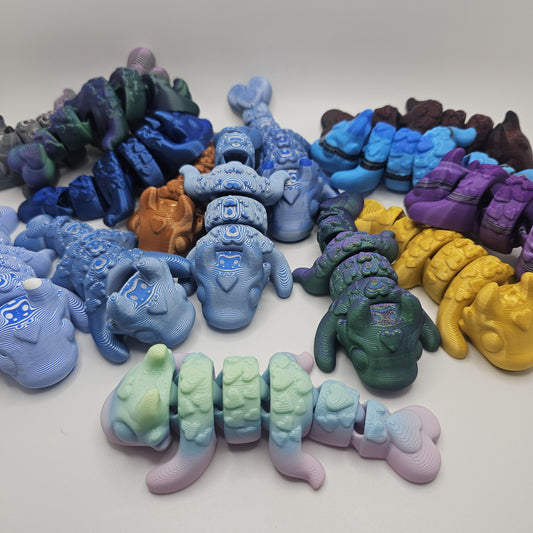 3D Printed Baby Heart Dragon – Random Color Surprise!