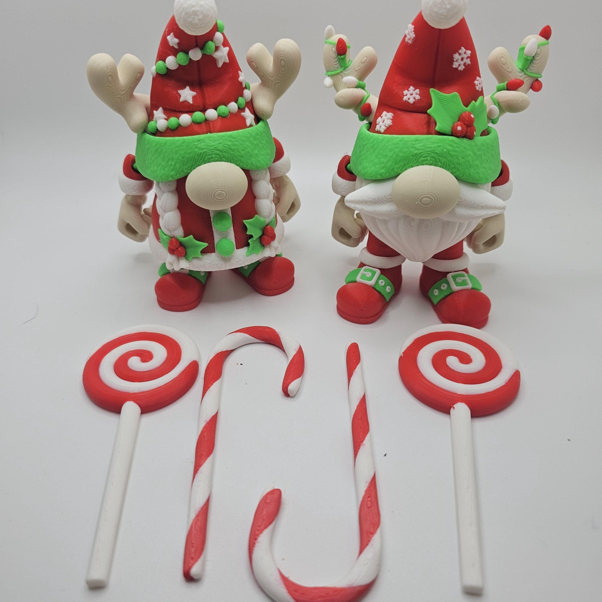 3D Printed Christmas Gnomes