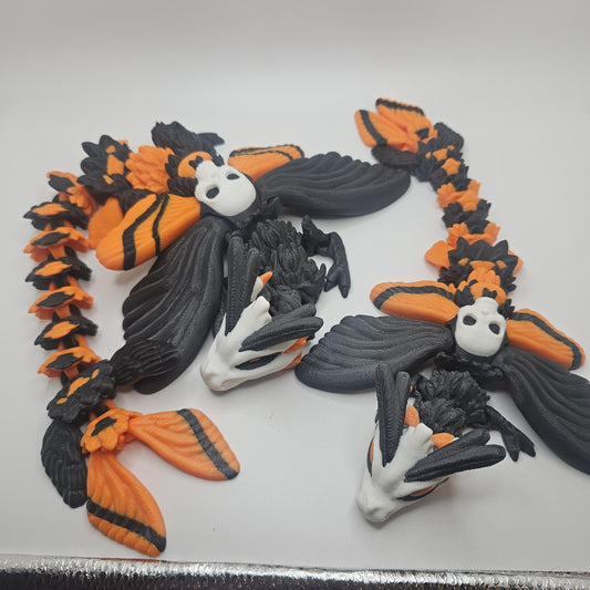 3D Printed Skull Moth Dragon