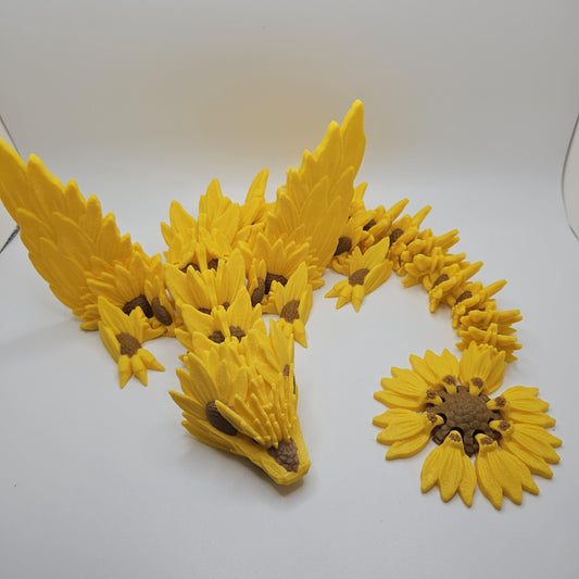 3D Printed Sunflower Dragons