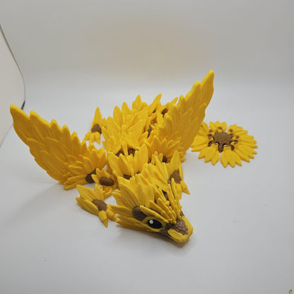 3D Printed Sunflower Dragons