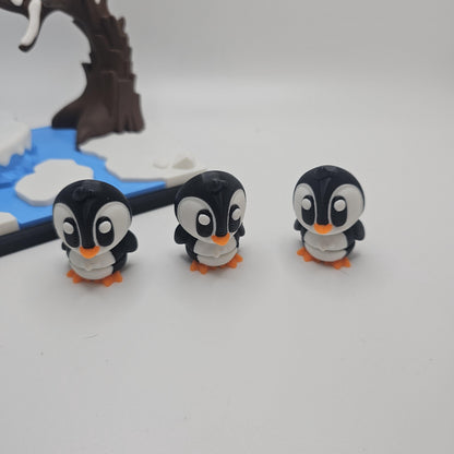 3D Printed Penguin Winter Playset
