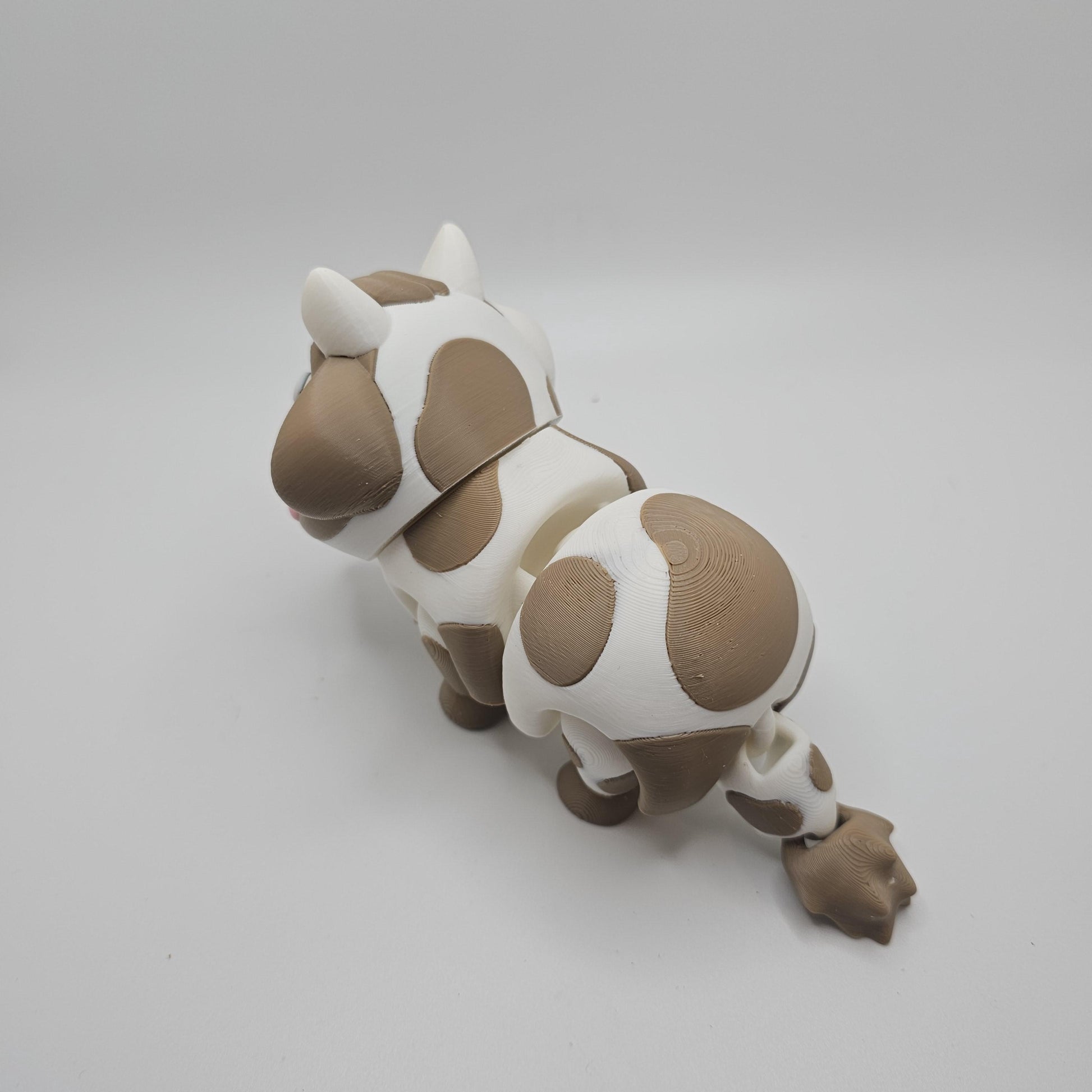 3D Printed Bright-Eyed Cow Figurine – Multiple Sizes & Colors