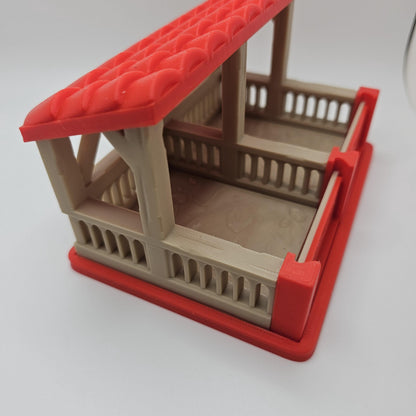 3D Printed Bright-Eyed Horses & Stable Playset – Farm Toy Display