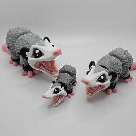3D Printed Articulated Opossum – Fun Animal Figurine