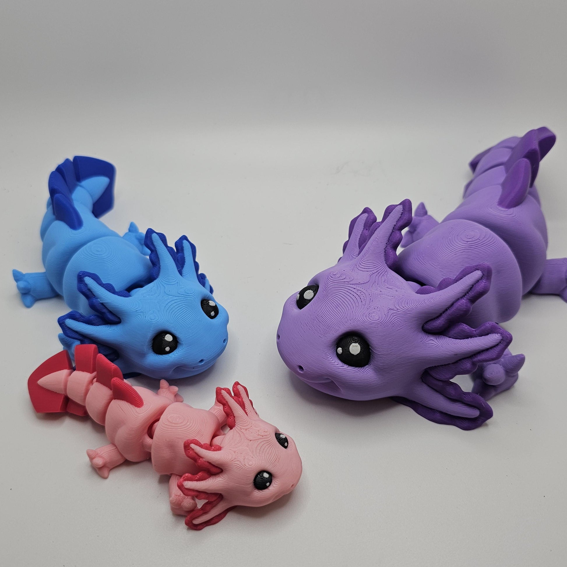 3D Printed Flexi Axolotl: Articulated Fun Toy