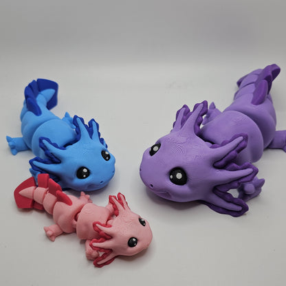 3D Printed Flexi Axolotl: Articulated Fun Toy