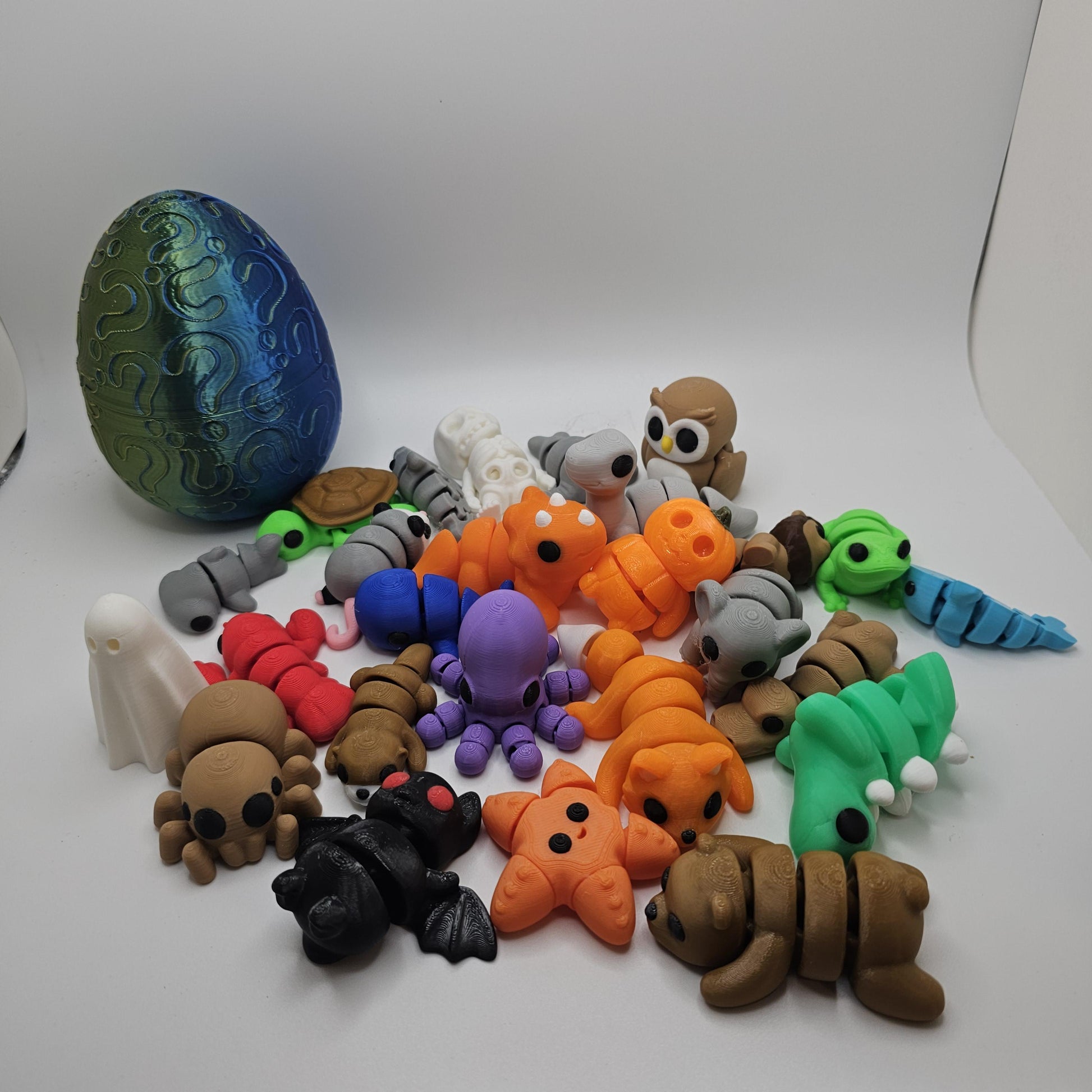 Random Mini Animals With Optional Mystery Egg – 3D Printed Surprise Pack