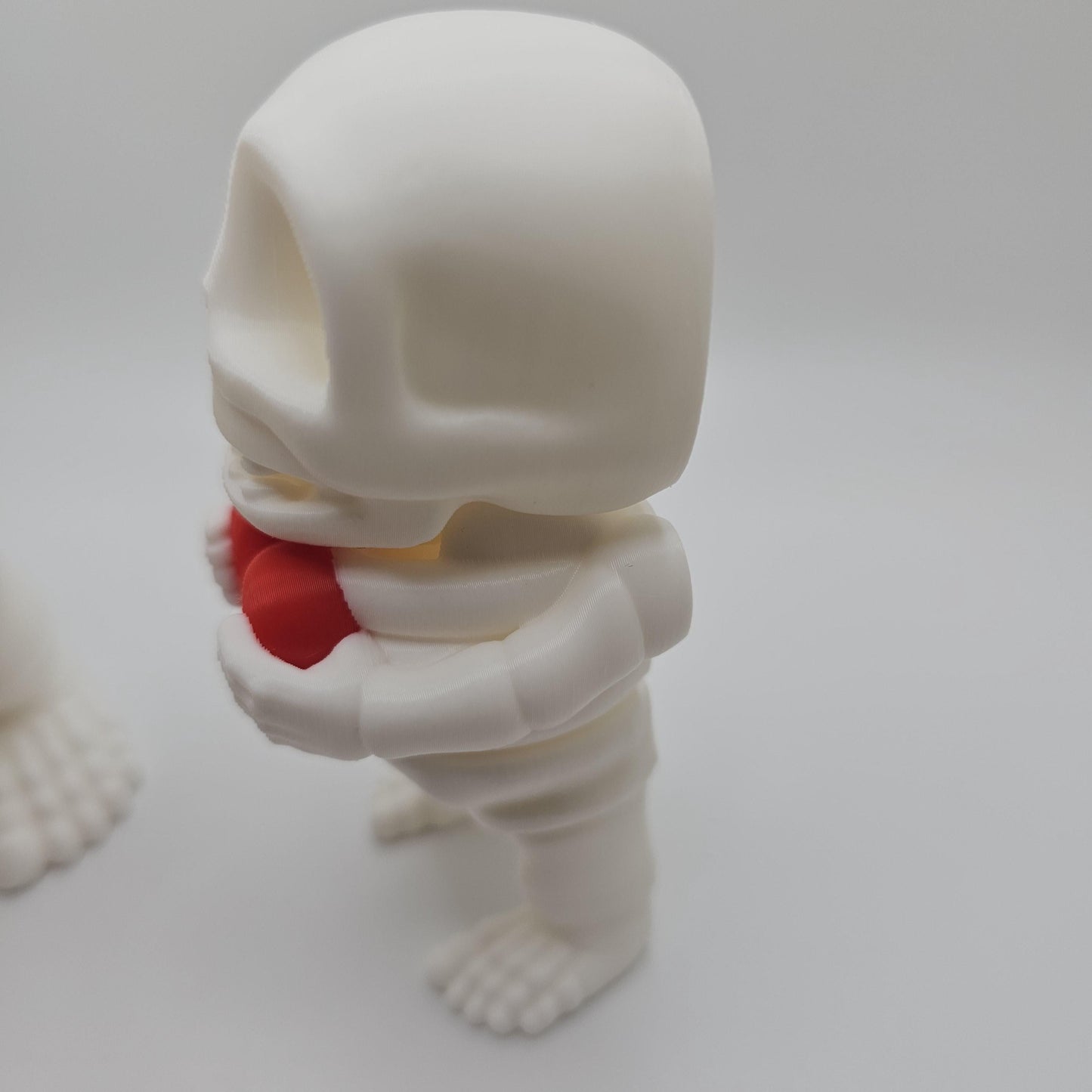 3D Printed Skeleton Holding a Heart