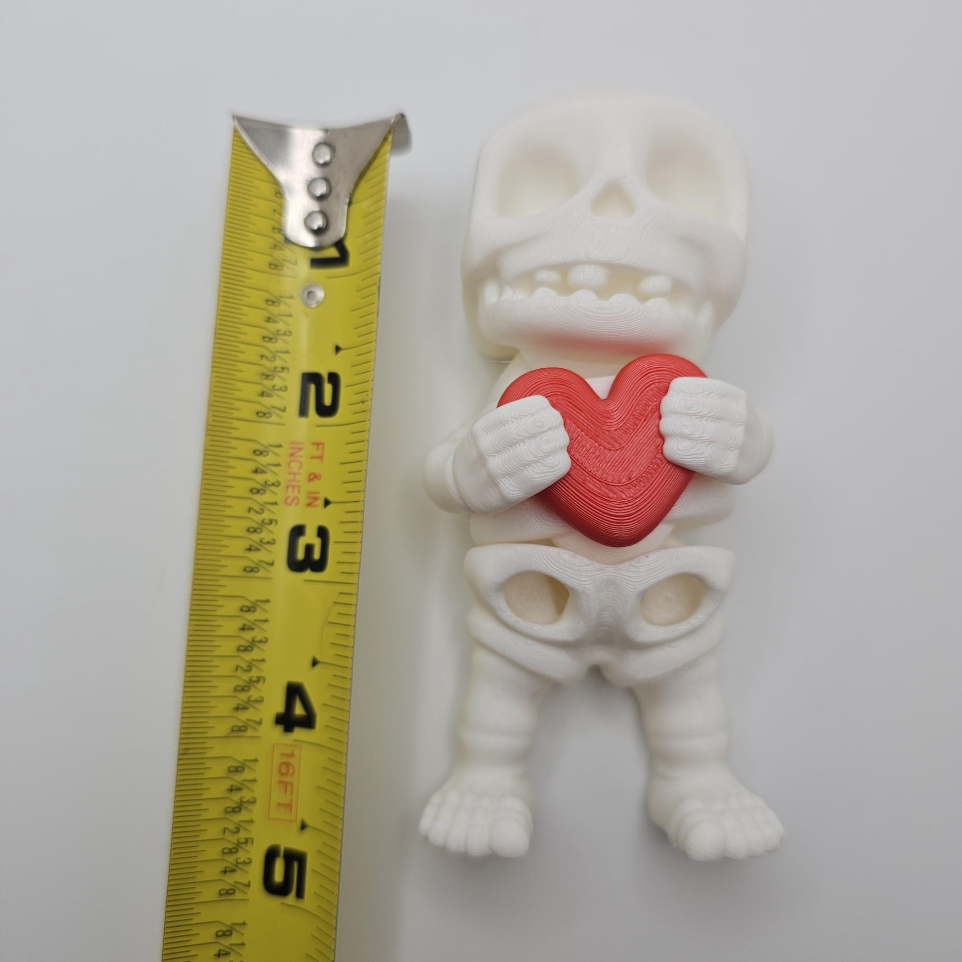 3D Printed Skeleton Holding a Heart