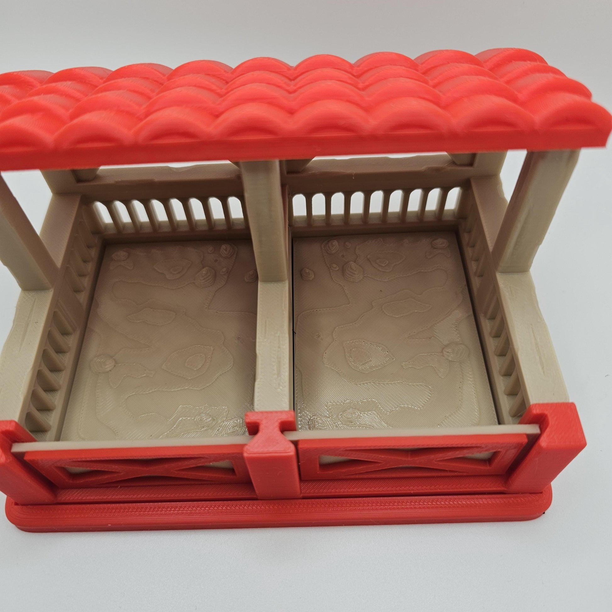 3D Printed Bright-Eyed Horses & Stable Playset – Farm Toy Display