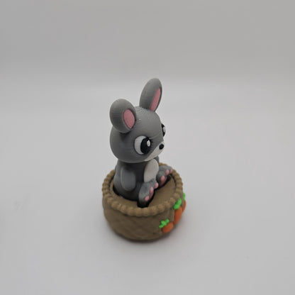 3D Printed Bunny Fidget Clicker – Easter Basket Toy