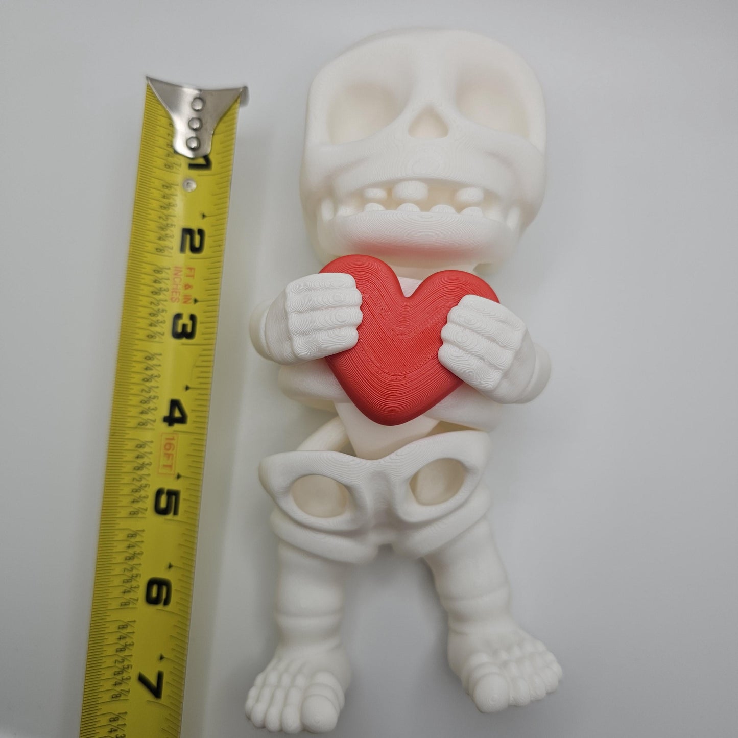3D Printed Skeleton Holding a Heart