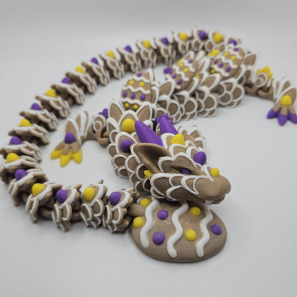 3D Printed Easter Cookie Dragon – Custom Colors & Sizes