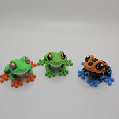 3D Printed Frog Figurines – Mini Frogs