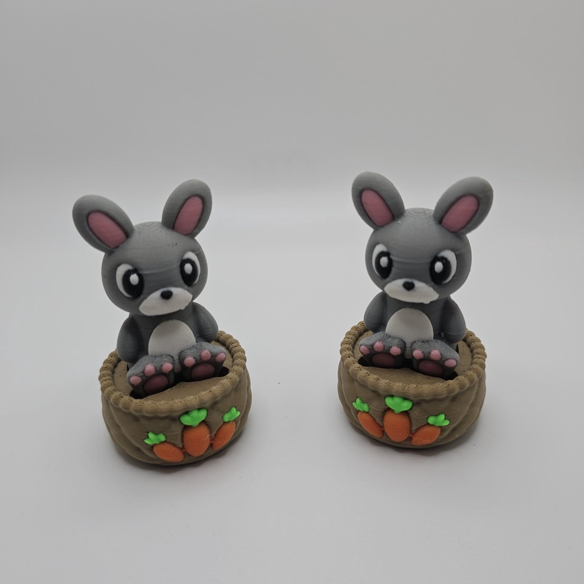 3D Printed Bunny Fidget Clicker – Easter Basket Toy