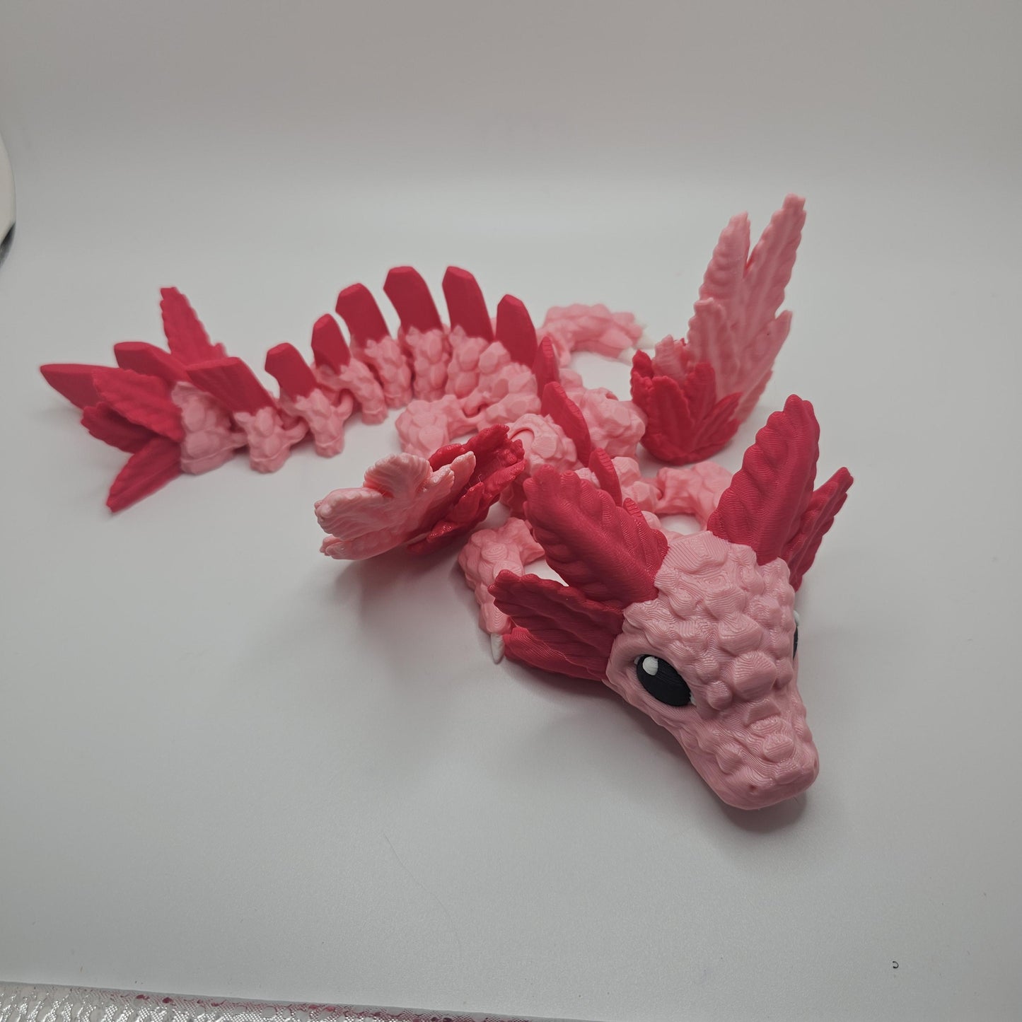 3D Printed Baby Axolotl Dragon – Winged or Wingless