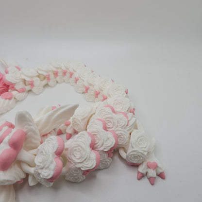 Rose Heart Dragon – Custom Colors - 3D Printed
