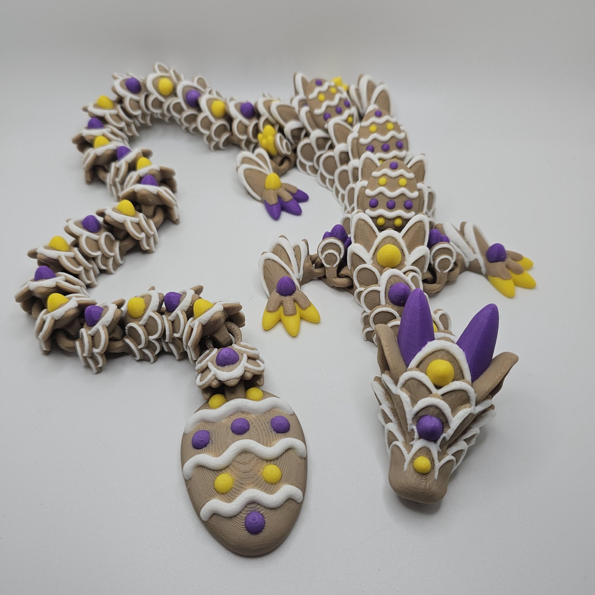 3D Printed Easter Cookie Dragon – Custom Colors & Sizes
