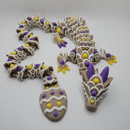 3D Printed Easter Cookie Dragon – Custom Colors & Sizes