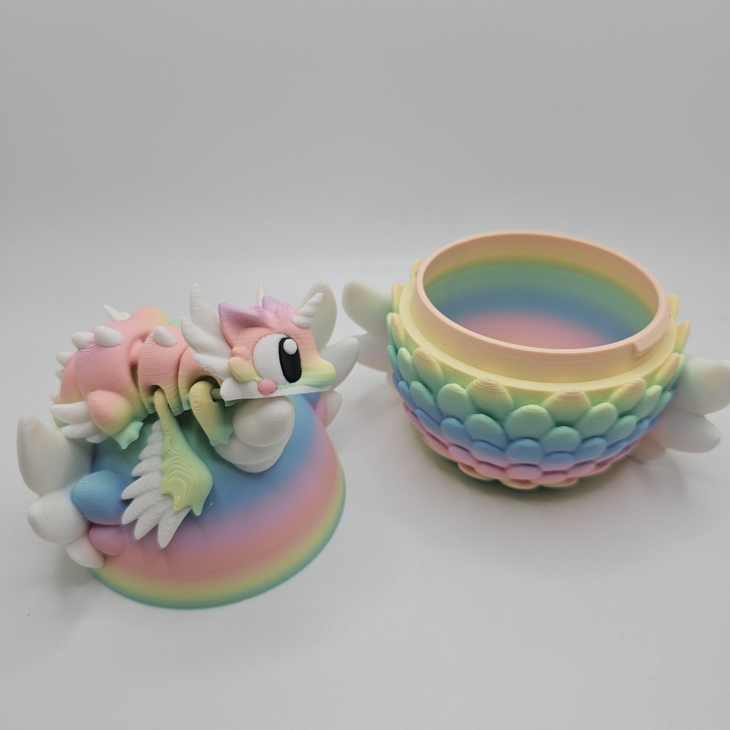 3D Printed Celestial Mini Dragon With Egg