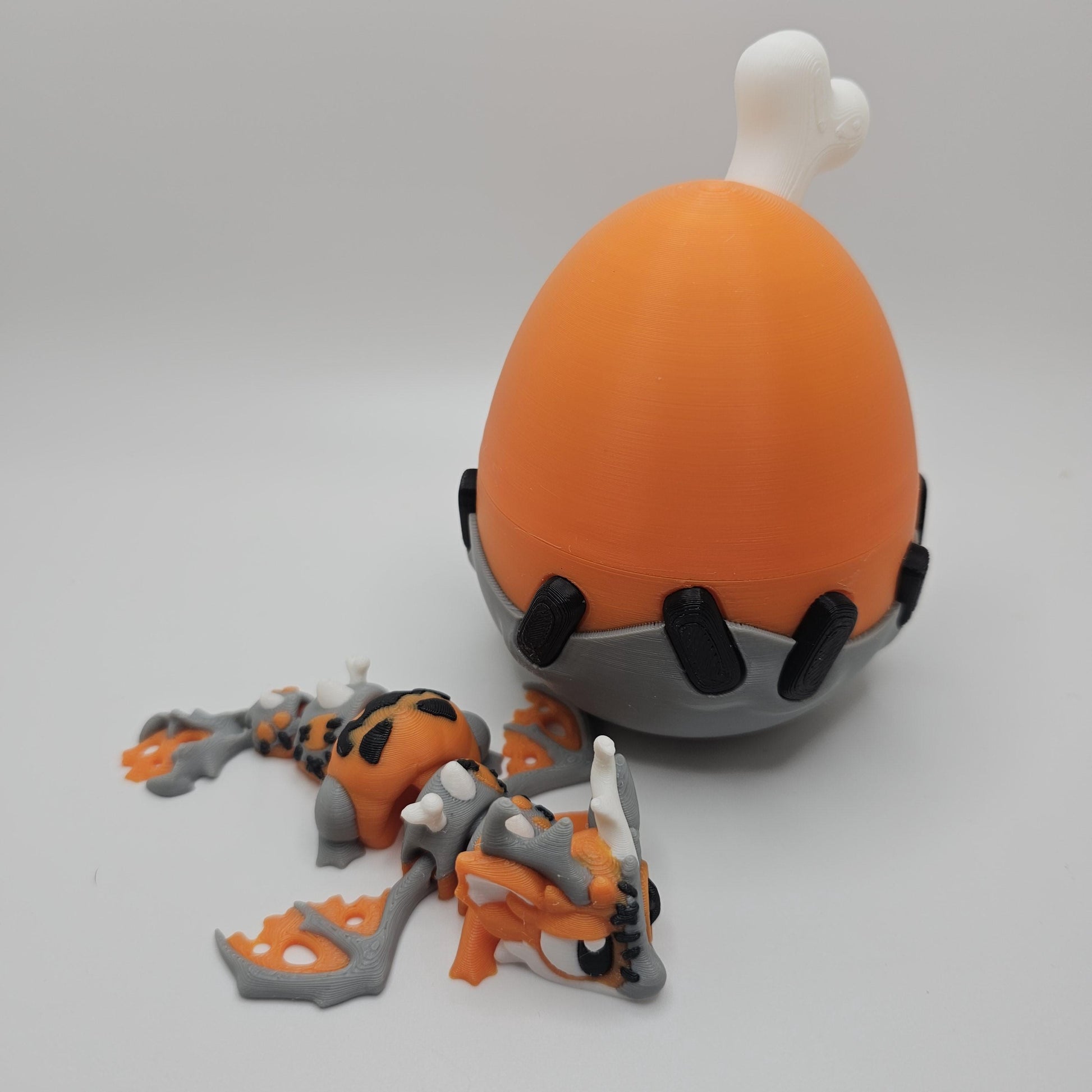 Halloween Mini Dragon With Egg - 3D Printed