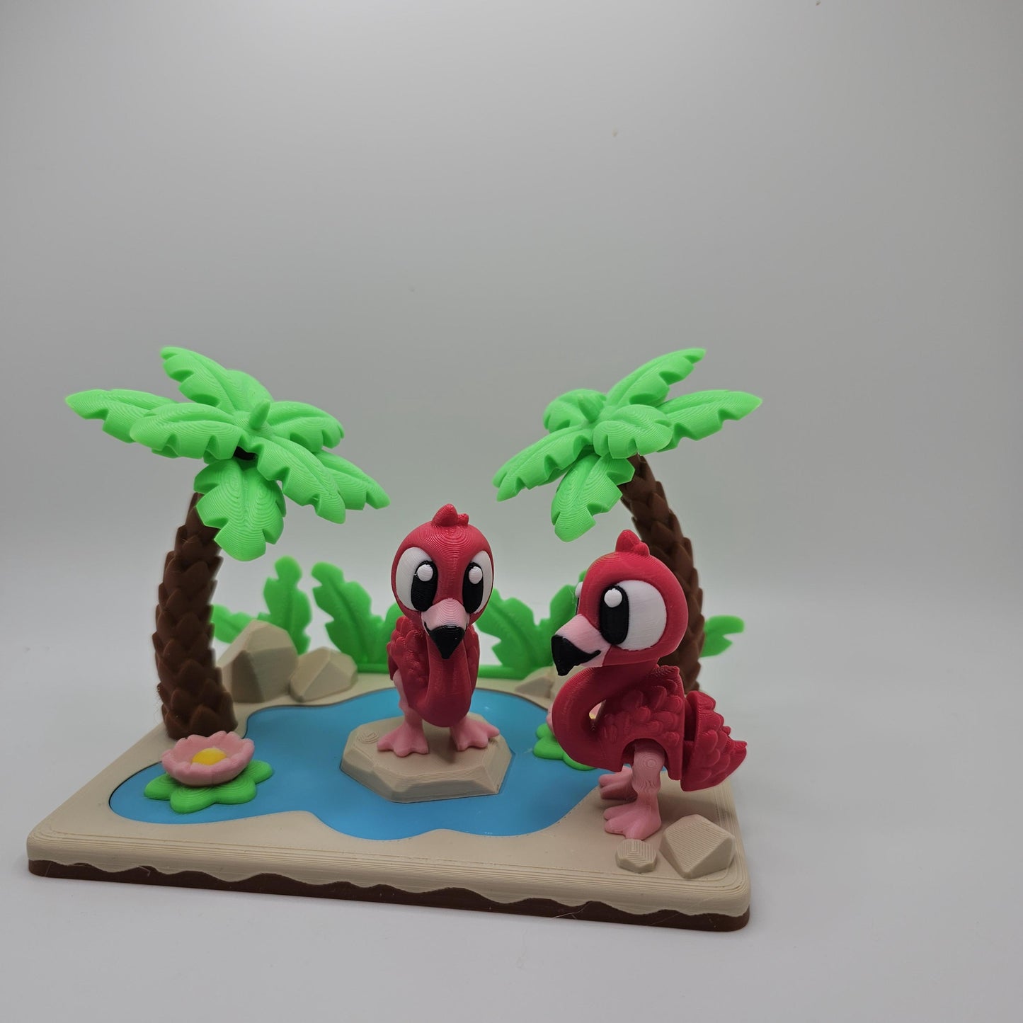 Flamingo & Lagoon Play / Desk Set