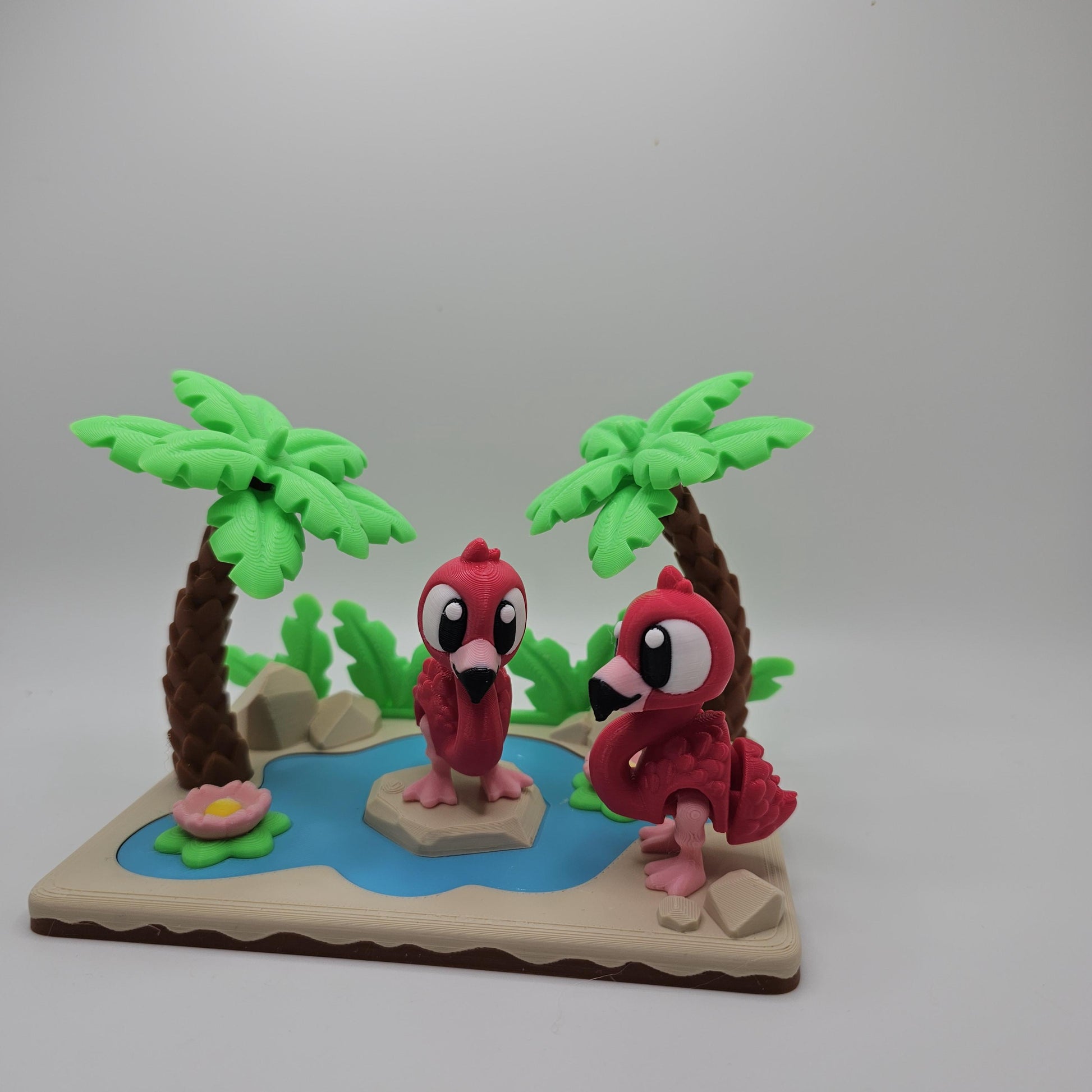 Flamingo & Lagoon Play / Desk Set