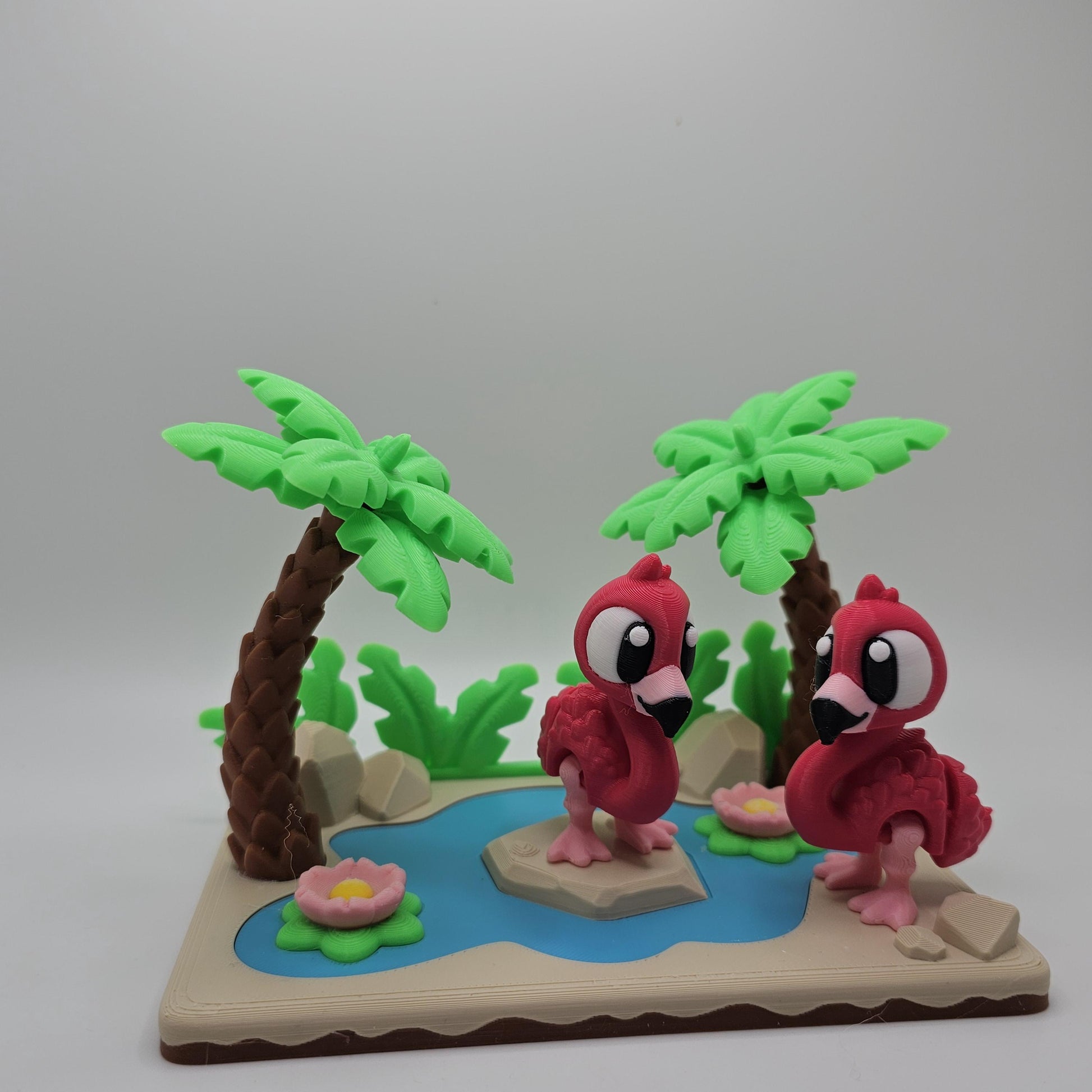 Flamingo & Lagoon Play / Desk Set