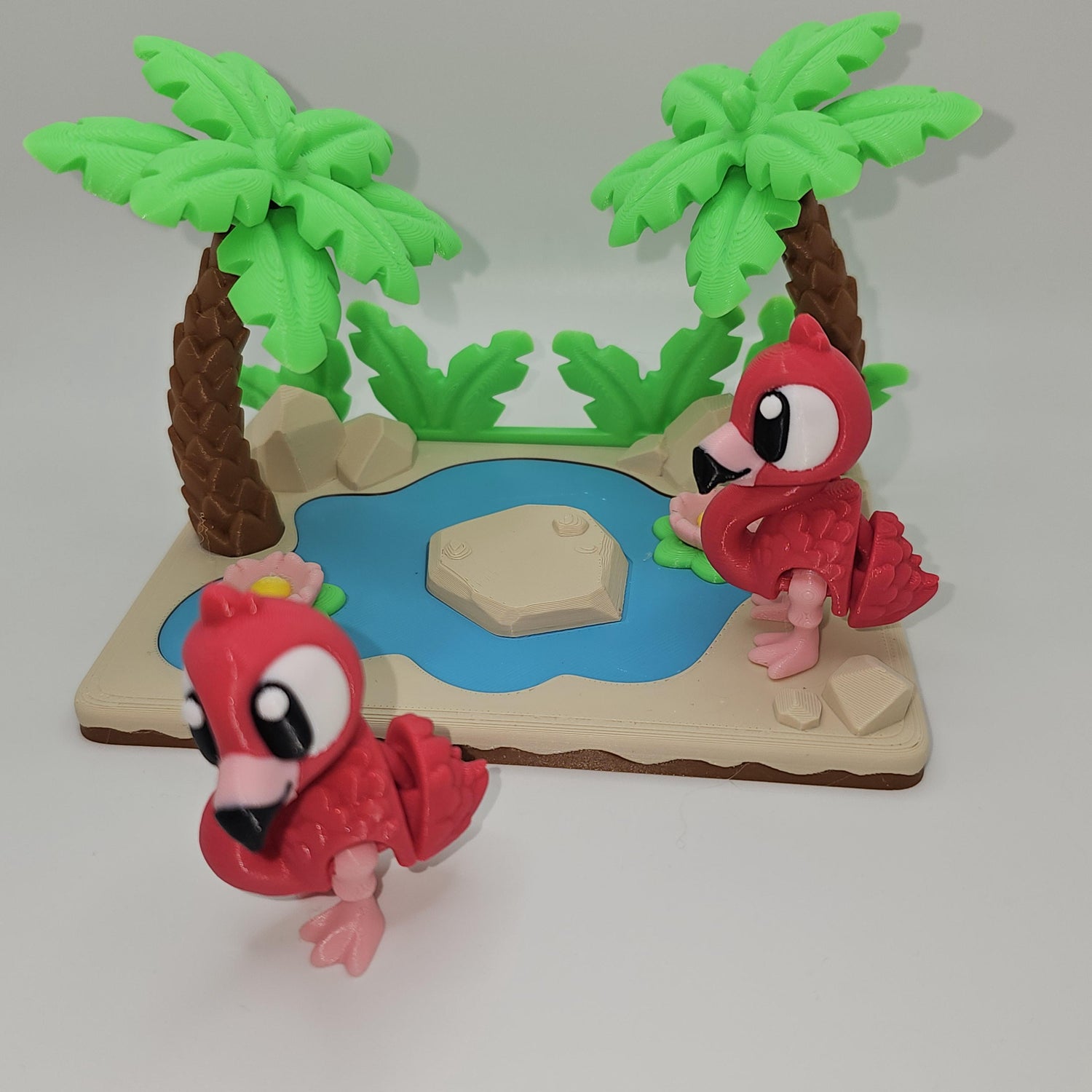 Flamingo & Lagoon Play / Desk Set