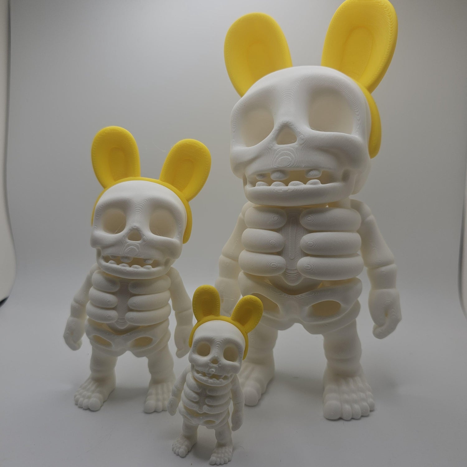 3D Printed Skeleton with Bunny Ears – 3 Sizes