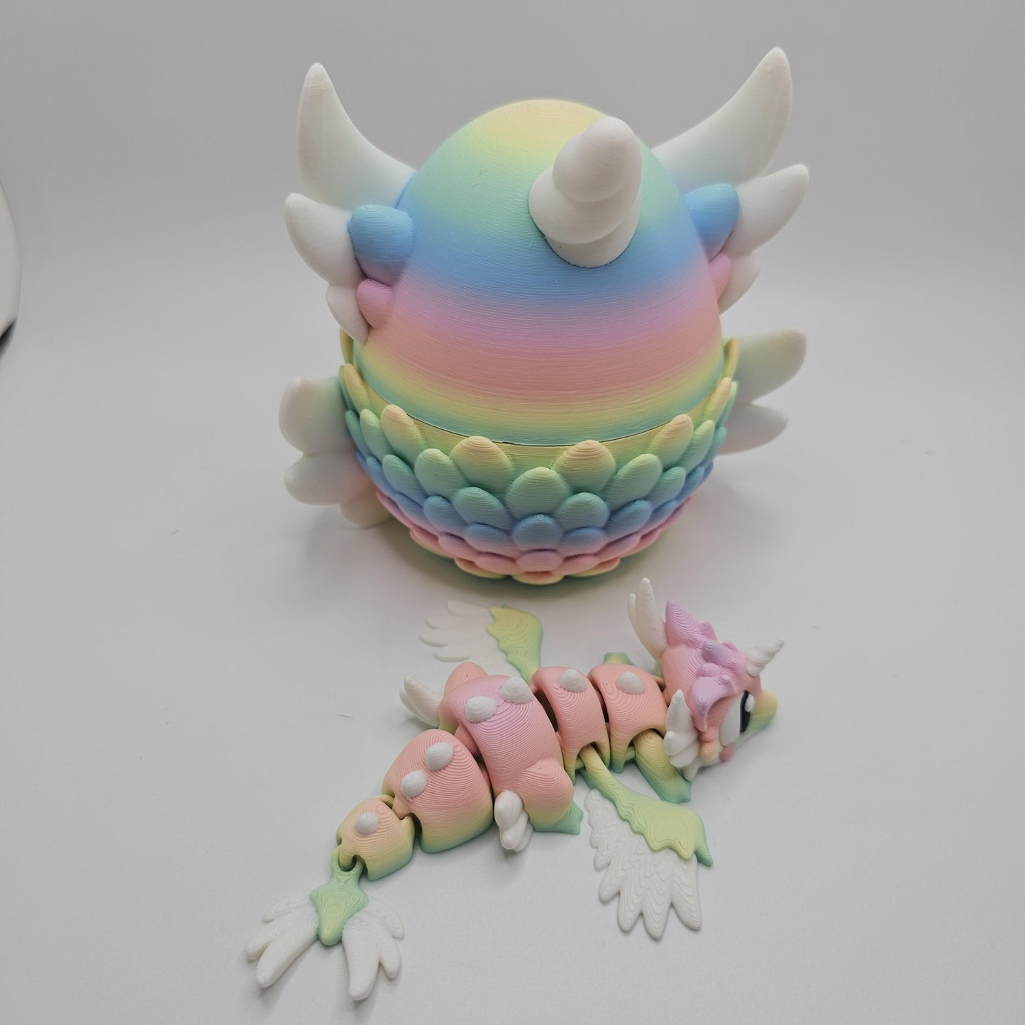 3D Printed Celestial Mini Dragon With Egg