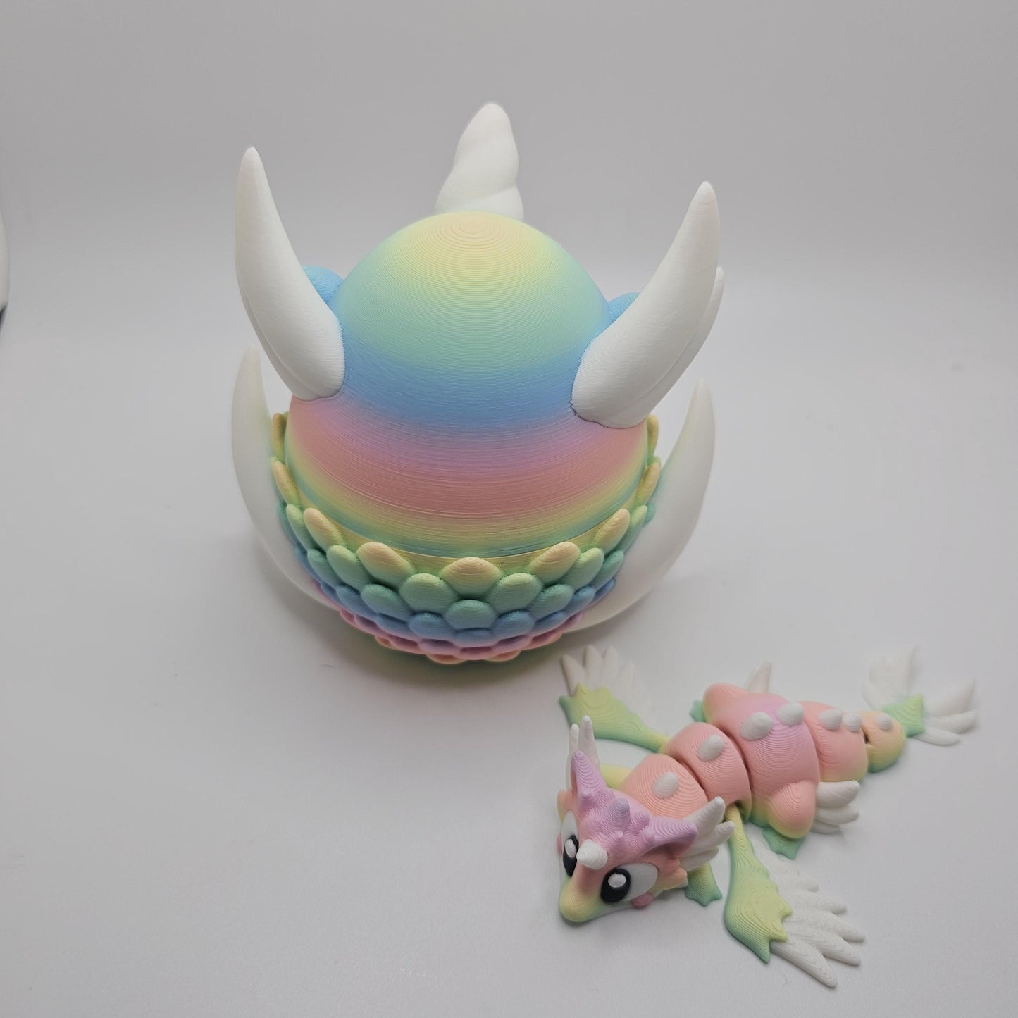 3D Printed Celestial Mini Dragon With Egg