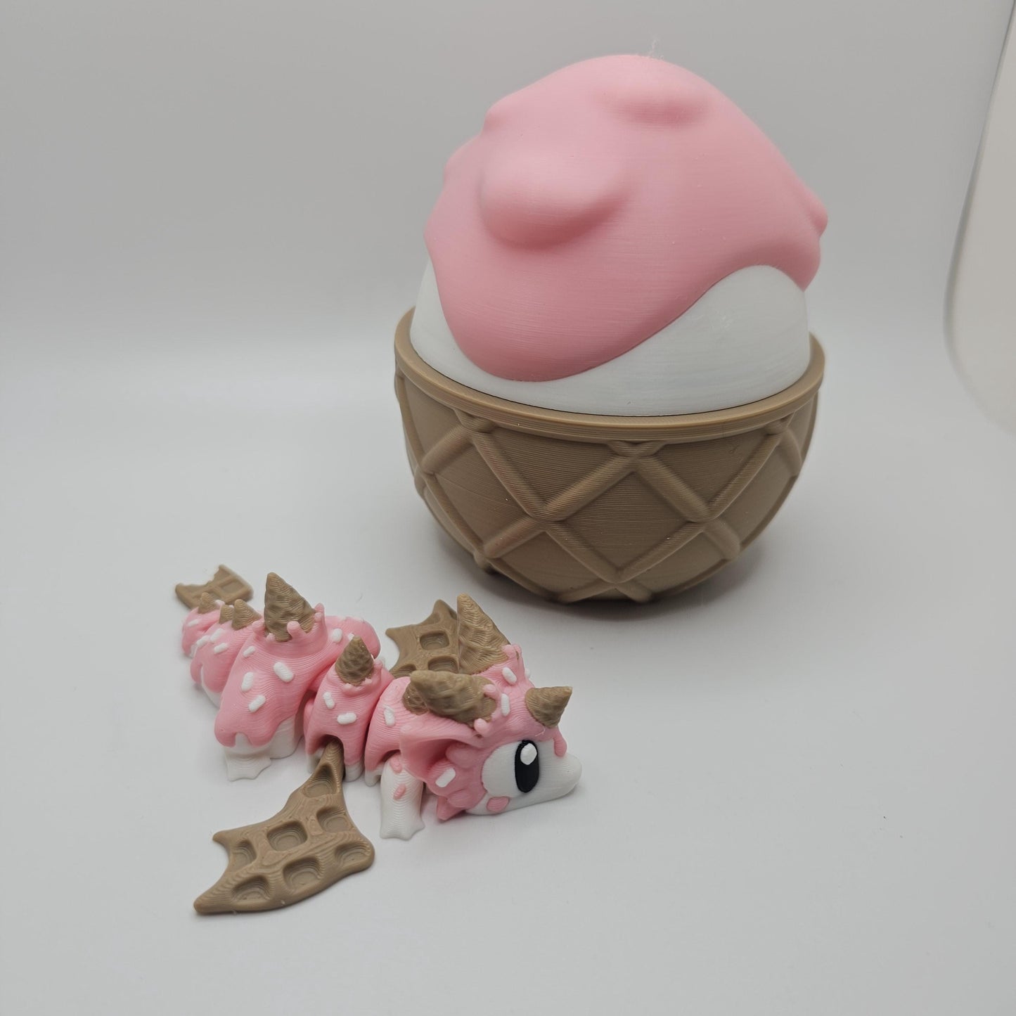 Sugar Rush Mini Dragon With Egg - 3D Printed