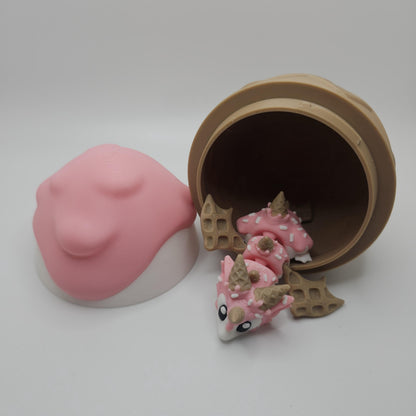 Sugar Rush Mini Dragon With Egg - 3D Printed