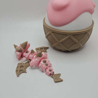 Sugar Rush Mini Dragon With Egg - 3D Printed