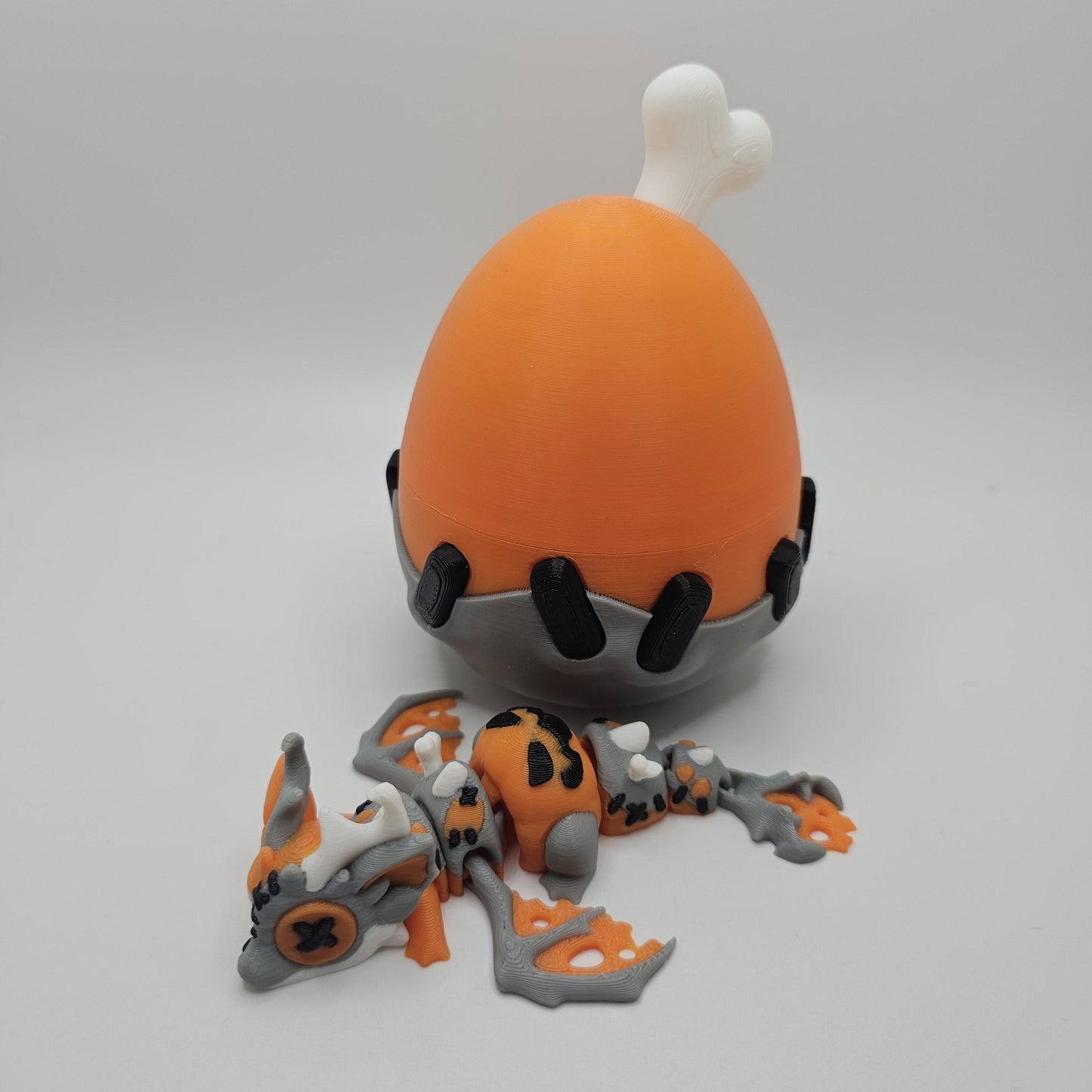 Halloween Mini Dragon With Egg - 3D Printed
