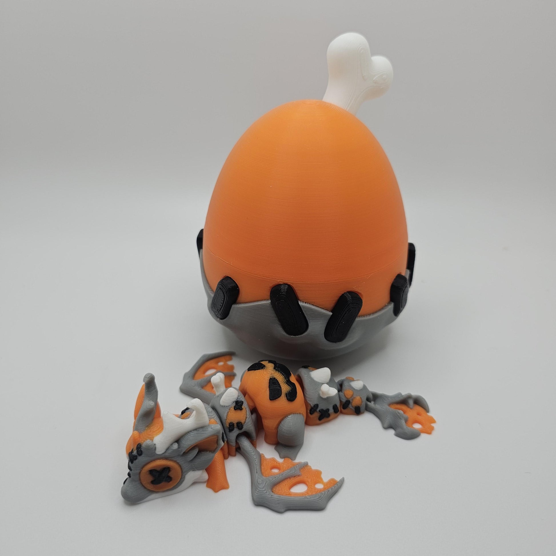 Halloween Mini Dragon With Egg - 3D Printed