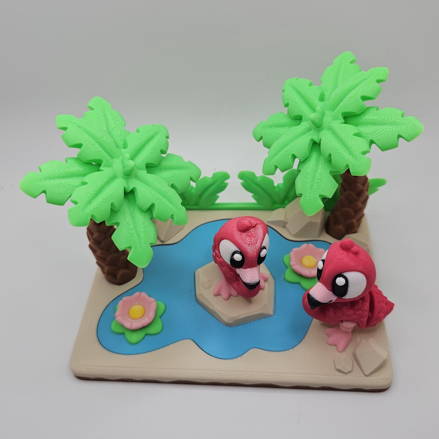 Flamingo & Lagoon Play / Desk Set