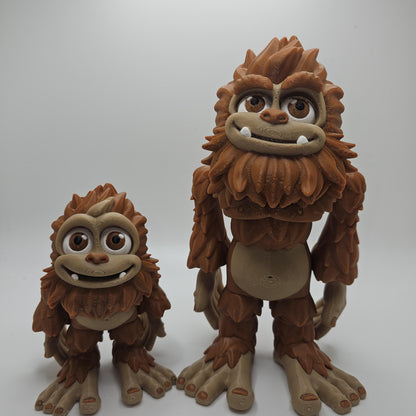 Bigfoot Figurines – Adult & Juvenile – 3D Printed