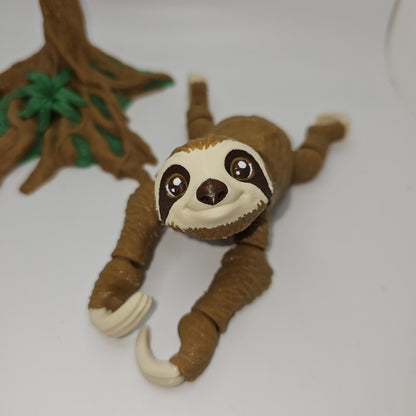 Sloth With Optional Tree Stand – 3D Printed