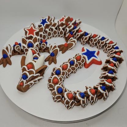 Star Cookie Dragon 3D Printed