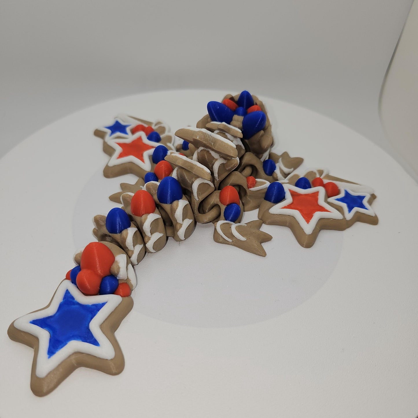 Baby Winged Star Cookie Dragon 3D Printed
