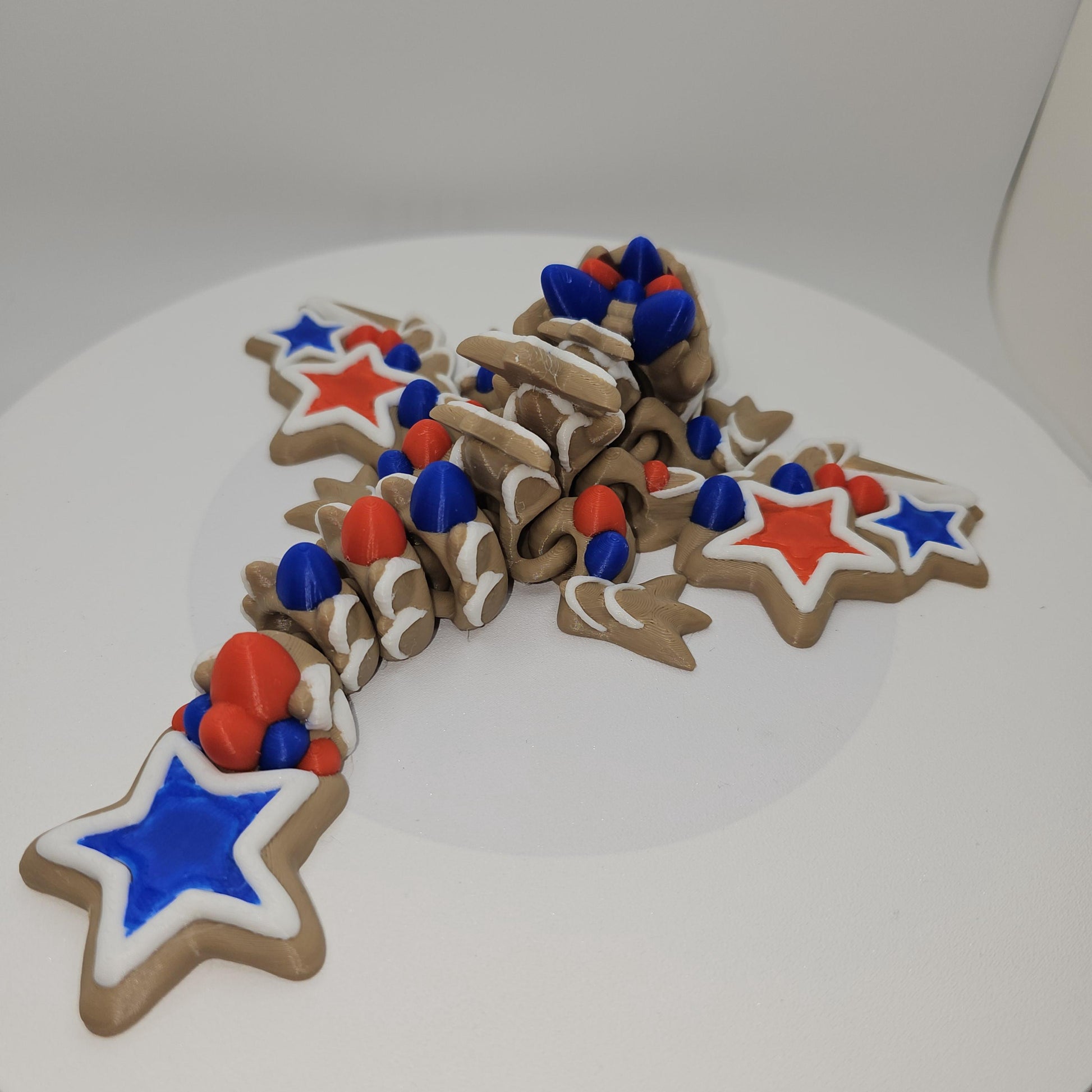 Baby Winged Star Cookie Dragon 3D Printed
