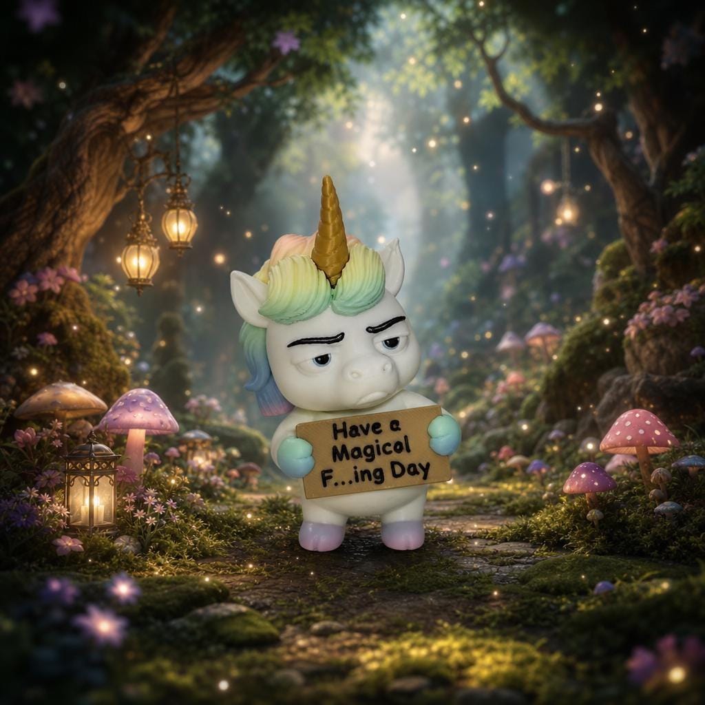 Unicorn With Attitude