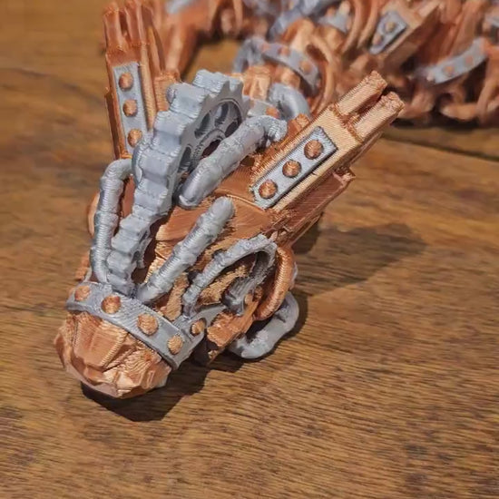 Articulated Steampunk Dragon Two Color